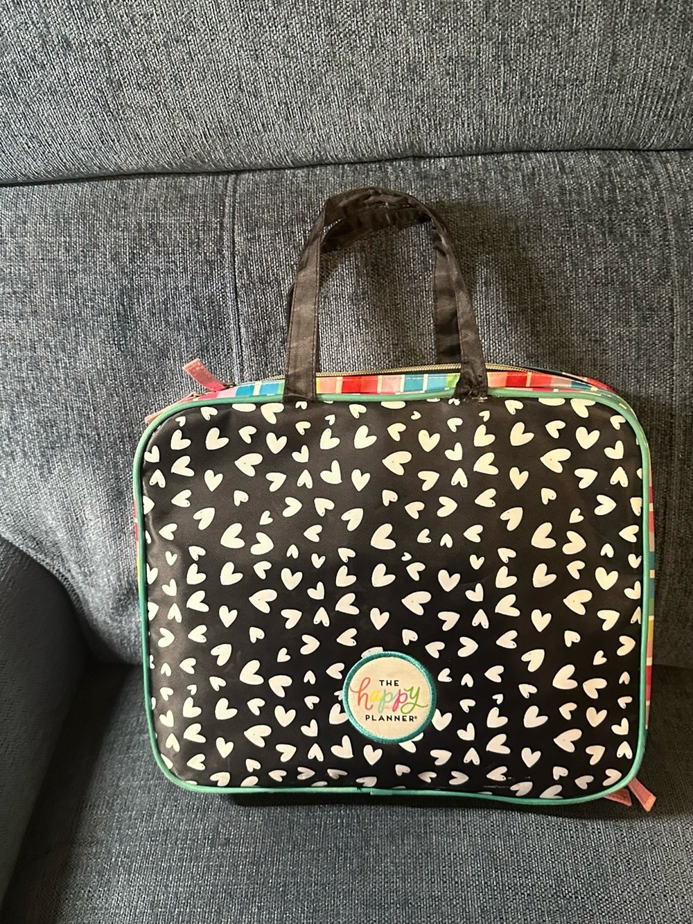 The Happy Planner Black Heart Travel Planner Case